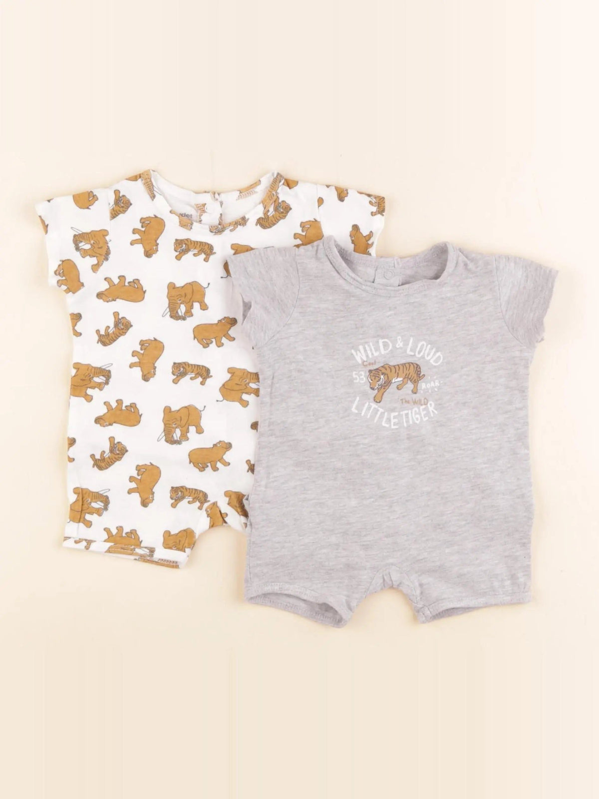 Lot de 2 pyjamas coton blanc