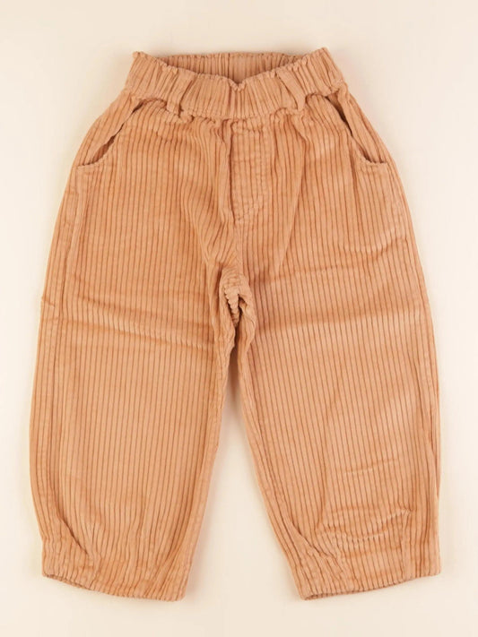Pantalon elia velour orange