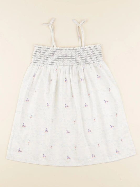 Robe amicie fleur bleu
