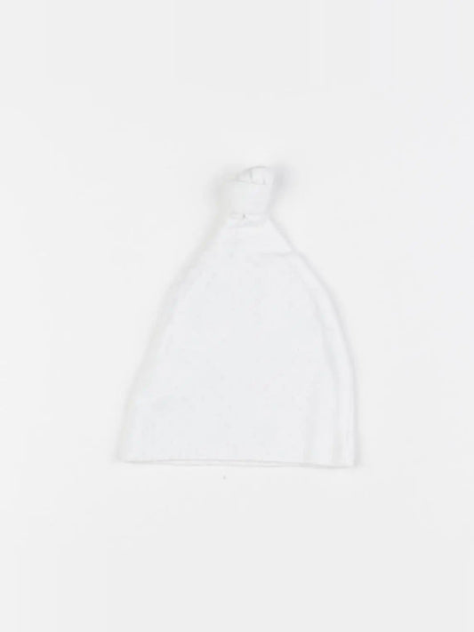 Bonnet de naissance blanc
