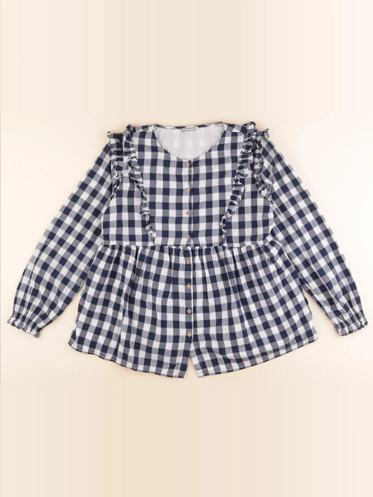 Blouse grossesse bleu