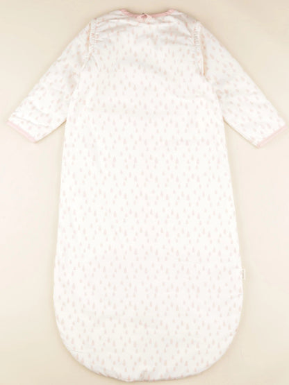 Gigoteuse 90 cm tog 2,8 blanc, rose gouttes
