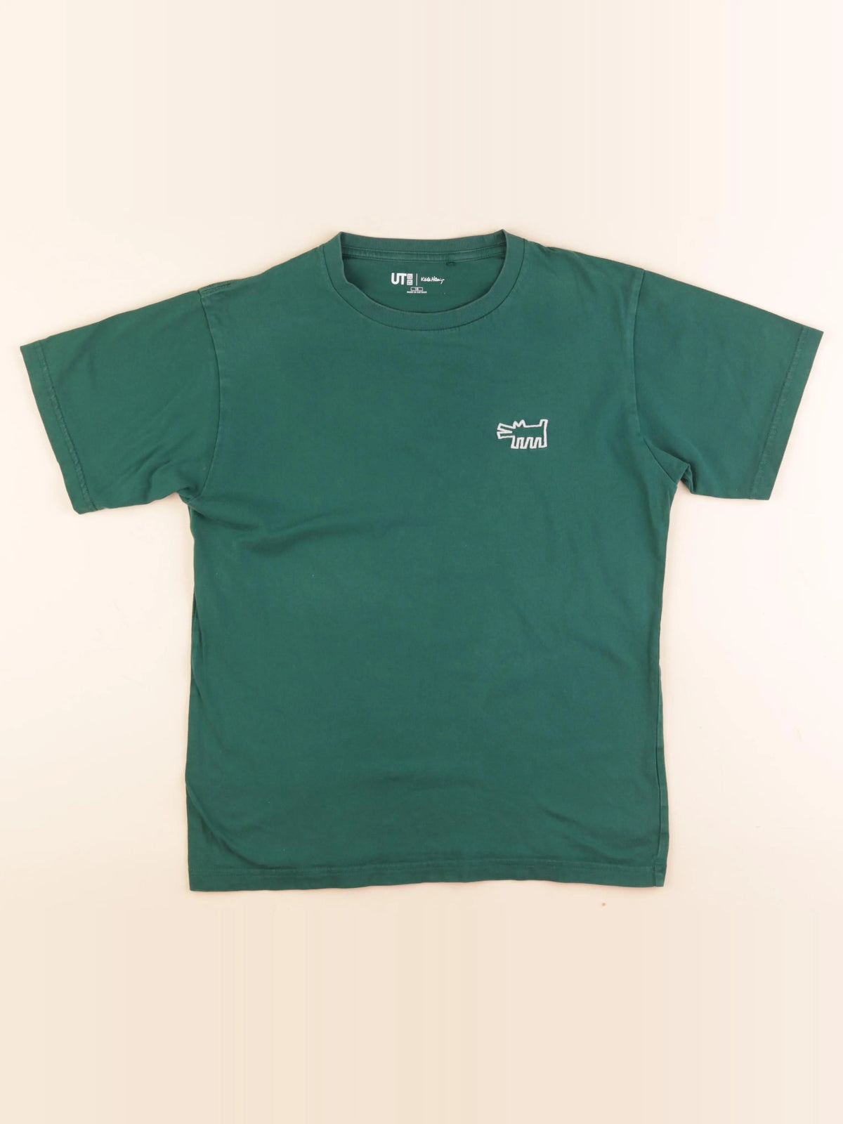 Tee-shirt imprimé au dos vert