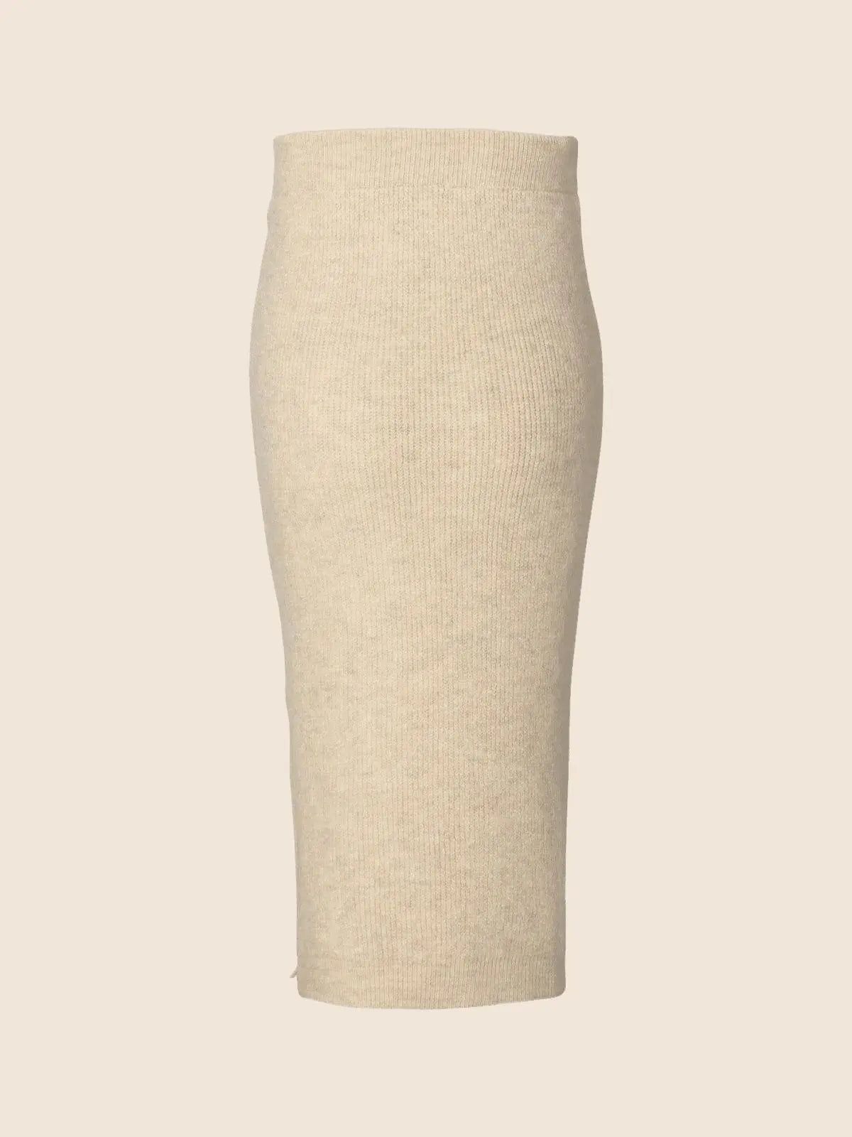 Jupe grossesse beige
