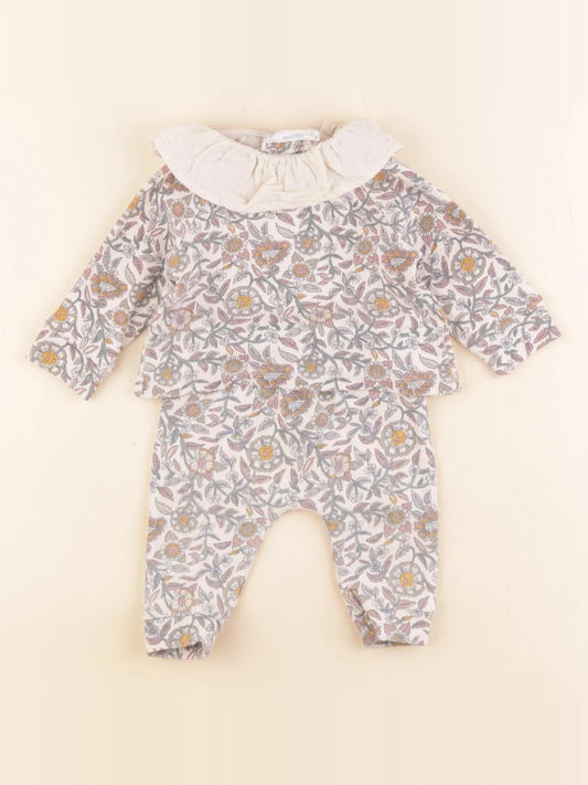 Ensemble beige, multicolore