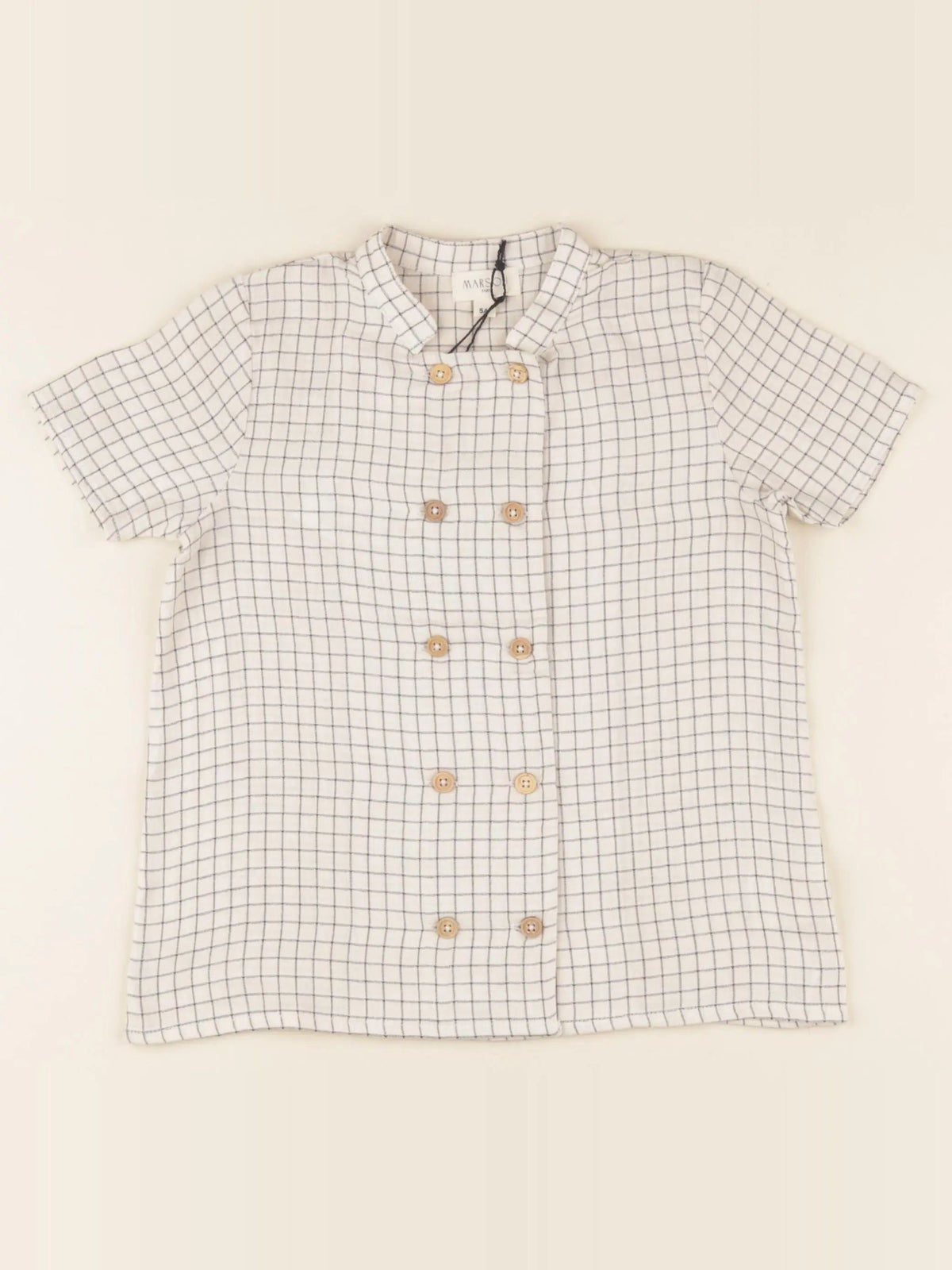 Chemise vichy écru