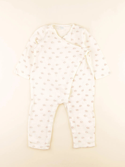Pyjama coton beige