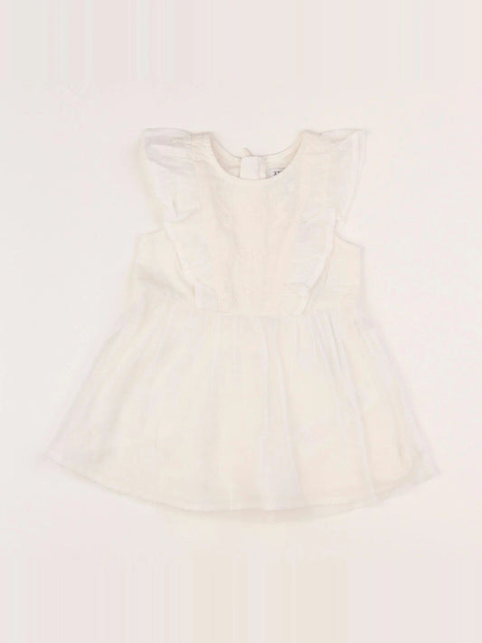 Robe beige- 6 mois