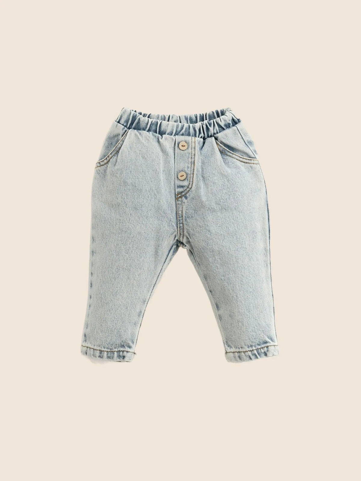 Pantalon denim bleu clair