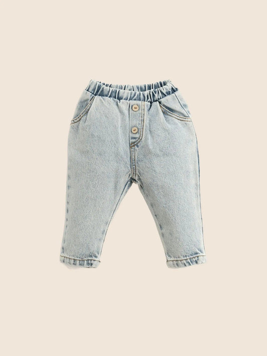 Pantalon denim bleu clair