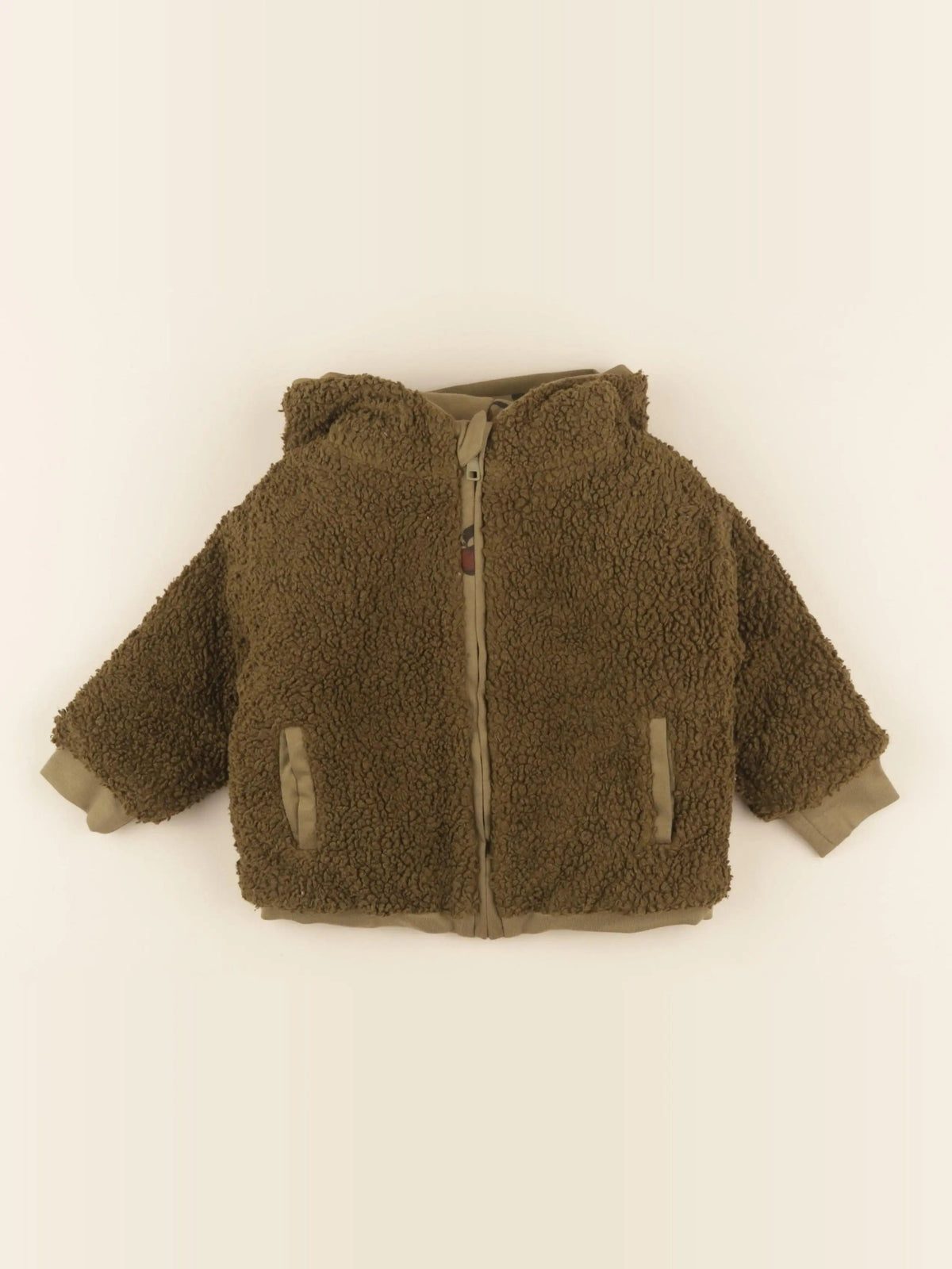 Manteau nounours vert