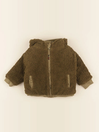 Manteau nounours vert