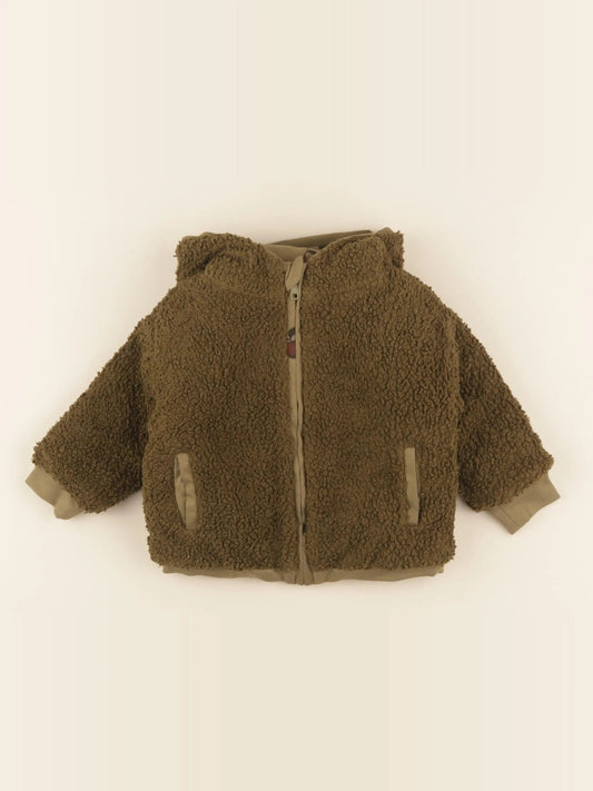 Manteau nounours vert