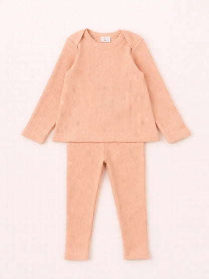 L'ensemble homewear bébé pêche