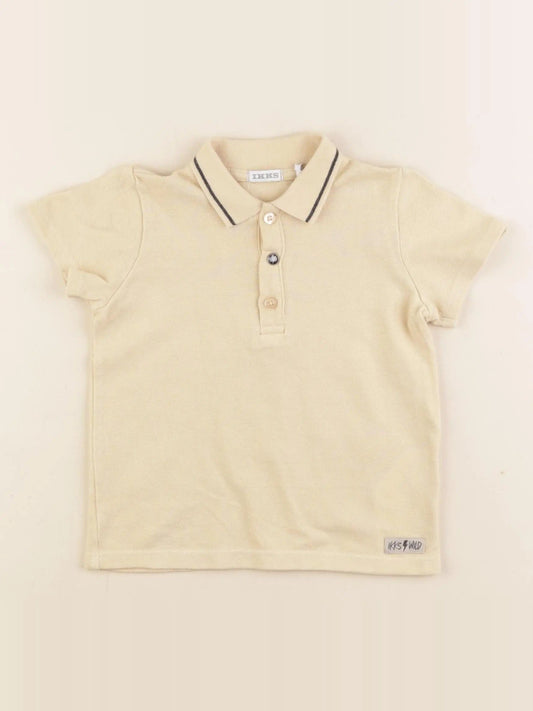 Polo imprimé au dos jaune