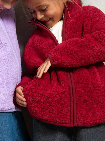 La veste doudou grenat