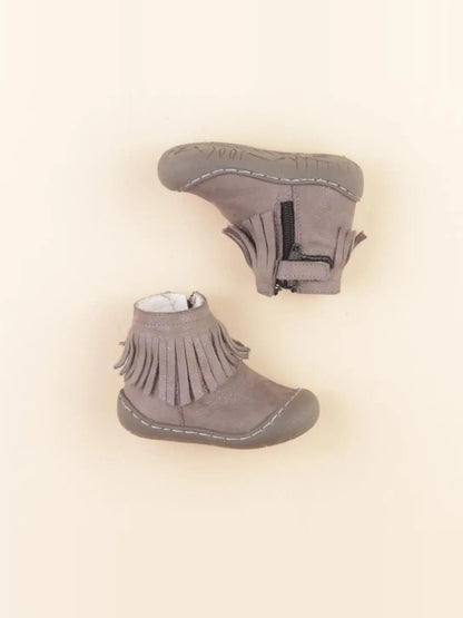 Boots gris, argent
