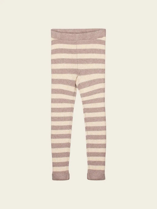 Legging violet, blanc