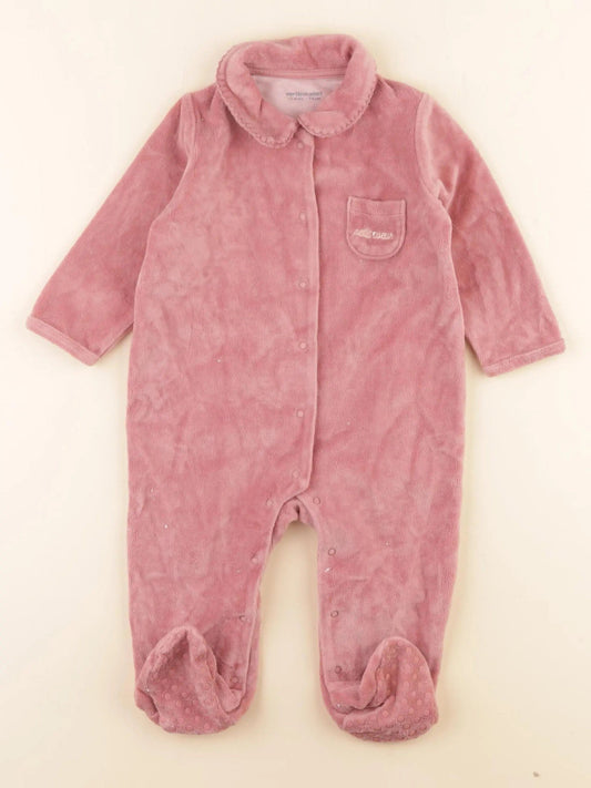 Pyjama velours rose
