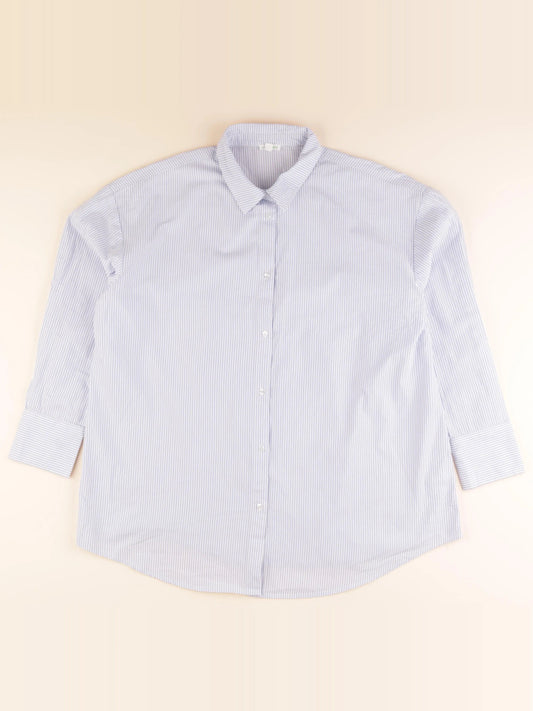 Chemise grossesse bleu, blanc
