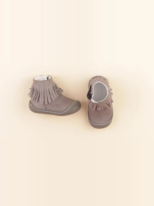 Boots gris, argent