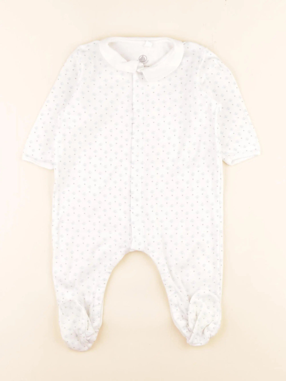 Pyjama coton bleu, blanc
