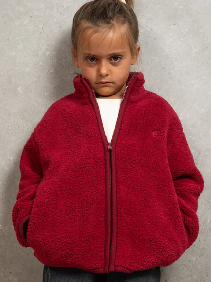 La veste doudou grenat