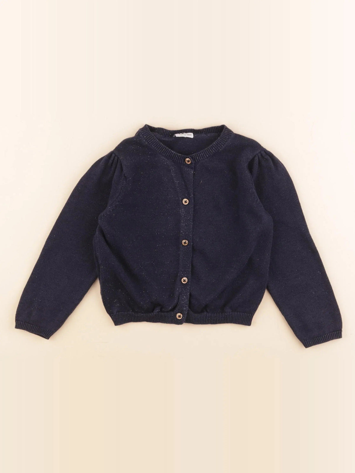 Gilet bleu, argent