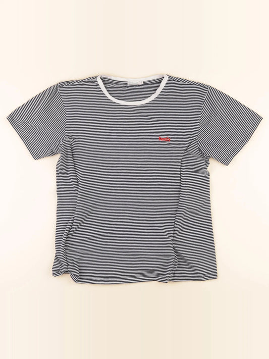 Tee-shirt grossesse, allaitement blanc, bleu