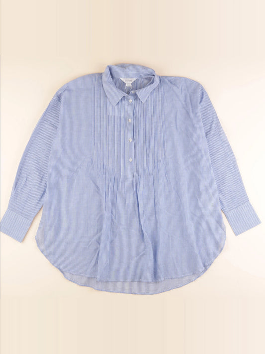 Chemise grossesse bleu