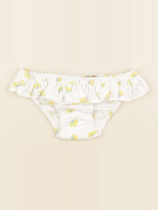 Maillot de bain coton juliette fleur jaune