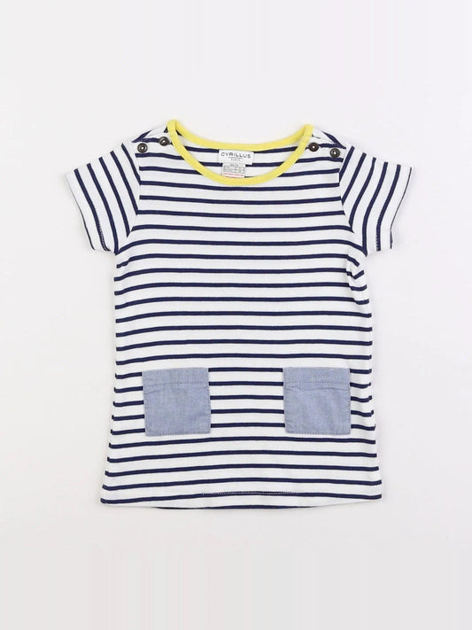 Robe bleu, blanc