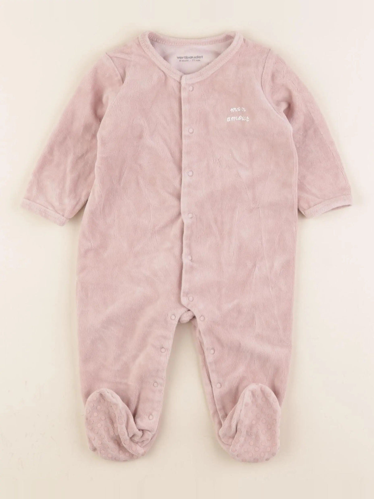 Pyjama velours rose