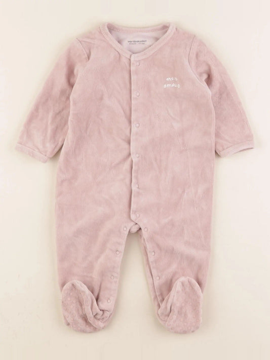 Pyjama velours rose