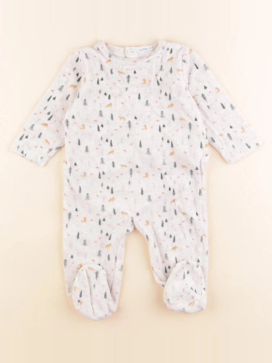 Pyjama velours gris