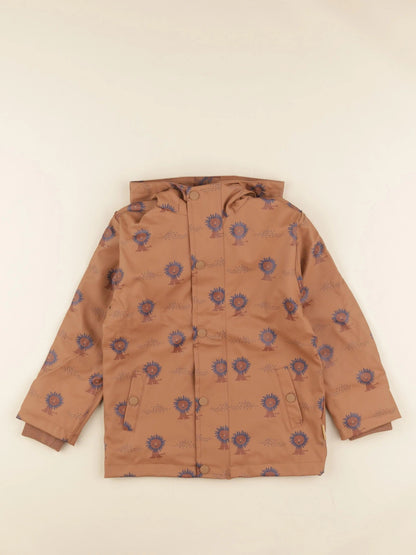 Imperméable marron lions