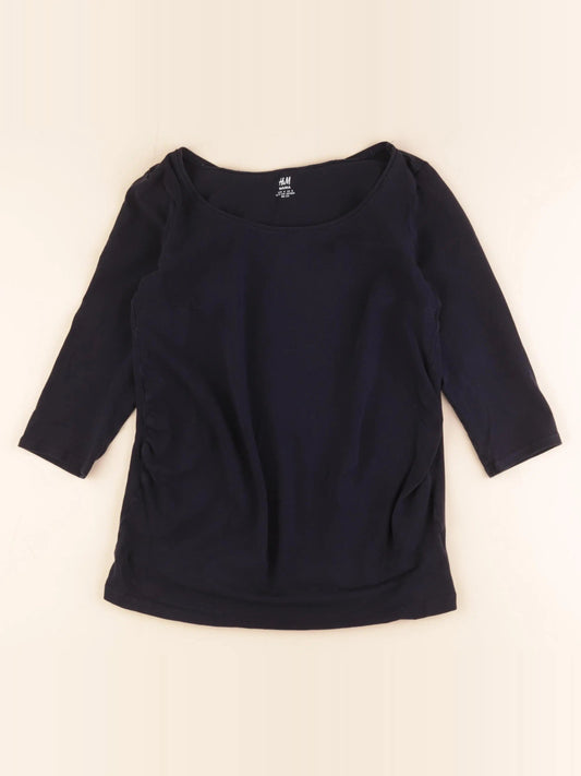 Tee-shirt grossesse bleu