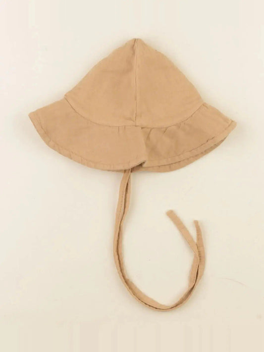 Chapeau pivoine  marron tan