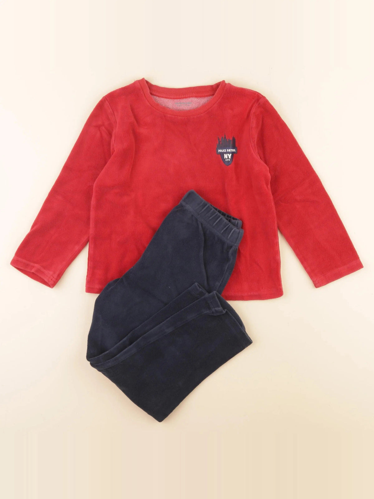 Pyjama velours rouge