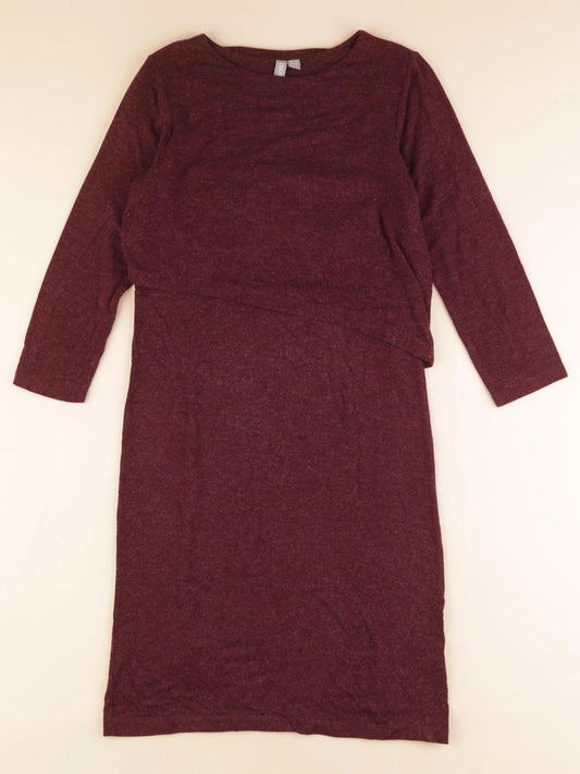 Robe grossesse, allaitement rouge