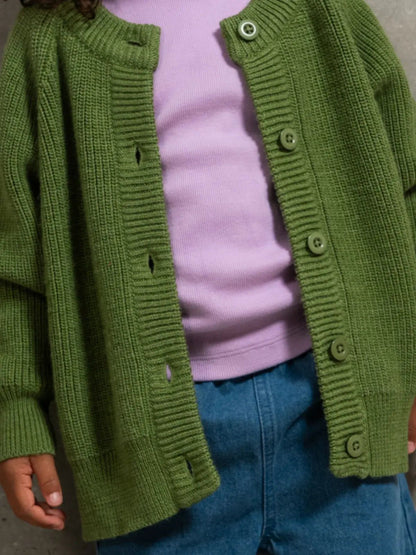 Le gilet 100% laine vert pistache