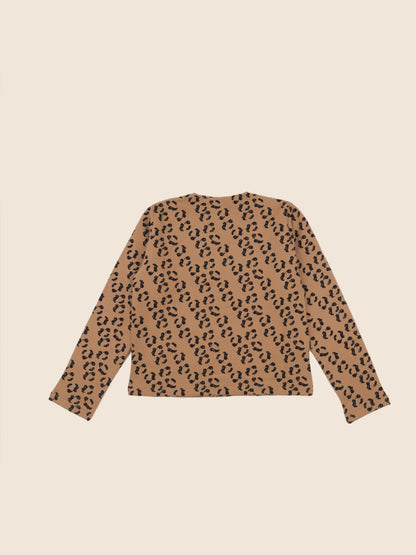 cardigan camomille léopard