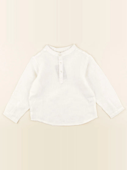 Chemise mixence blanc cassé