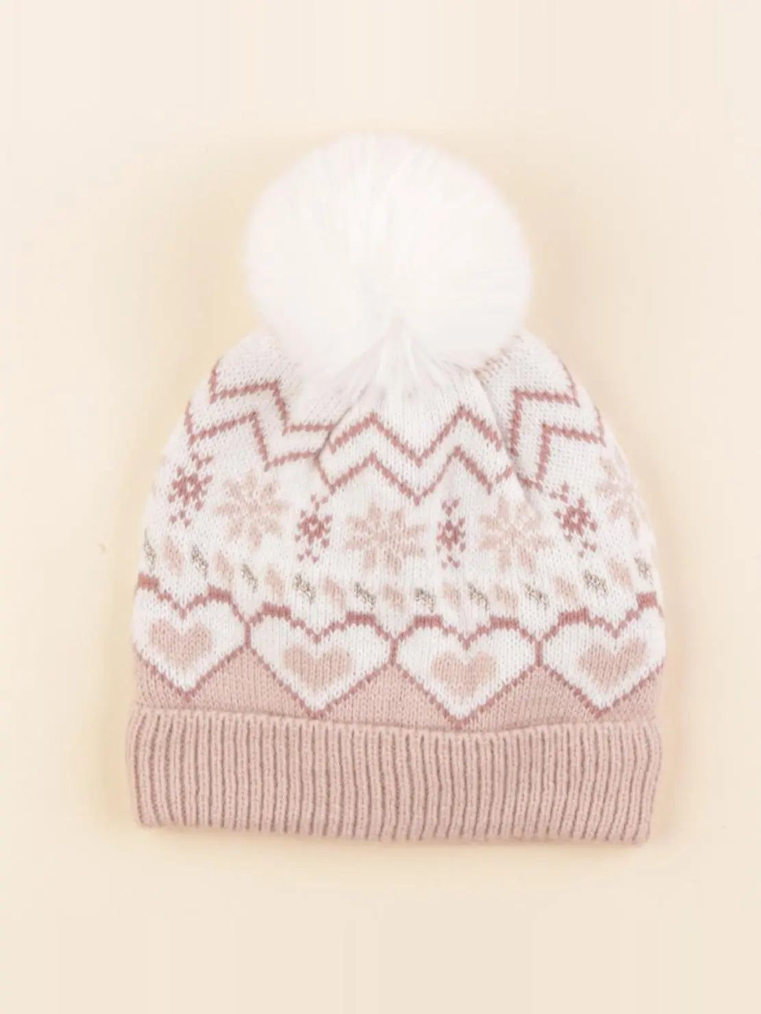 Bonnet blanc, rose
