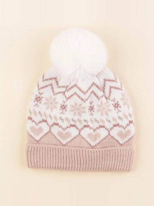 Bonnet blanc, rose